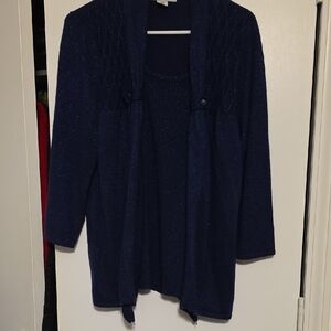 Sag Harbor Deep Blue Women's Sweater